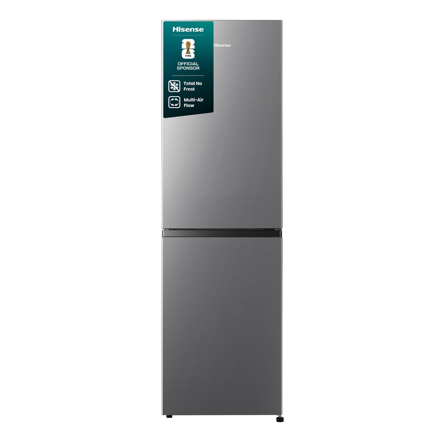 Hisense Kühl Gefrierkombination 256L Edelstahl Look