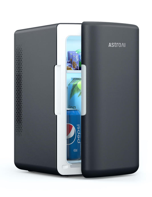 AstroAI Mini Kühlschrank 6L für 8 Dosen Schwarz