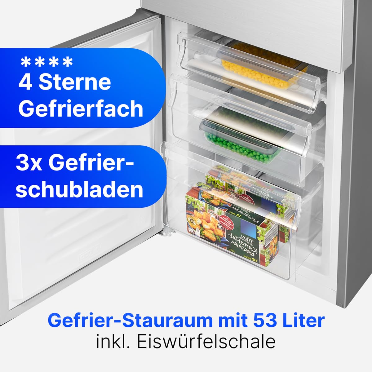 Bomann KG 320.2 Kühlschrank mit Gefrierfach 175L